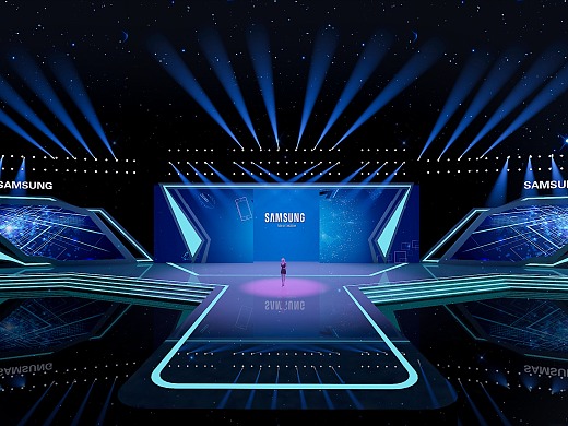 光影交融，科技之舞——三星科技舞美活動發(fā)布會舞臺設(shè)計(jì)解析